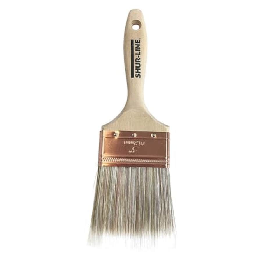 Shur-Line Paint Brush, 3 in. Sz, Flat Sash, Tan, Wood for $28