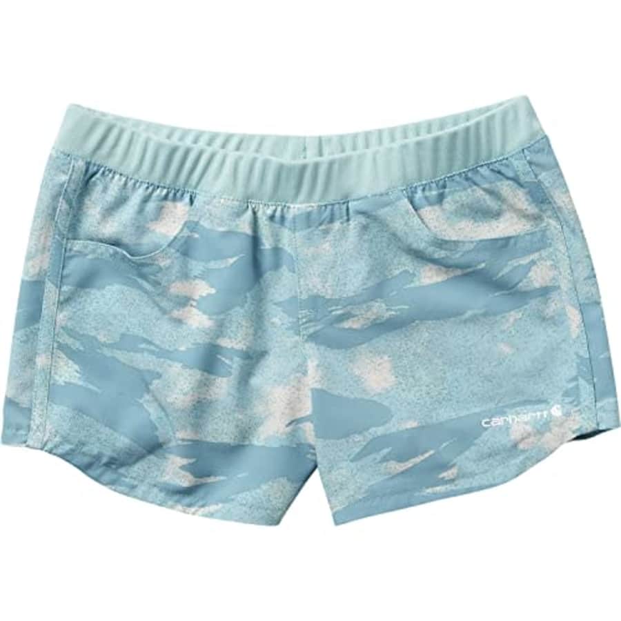 Carhartt Girls' Plus Size Lightweight Ripstop Work Shorts, Teal Blind Fatigue Camo, 6X for $10 Carhartt Girls' Plus Size Lightweight Ripstop Work Shorts, Teal Blind Fatigue Camo, 6X for $10