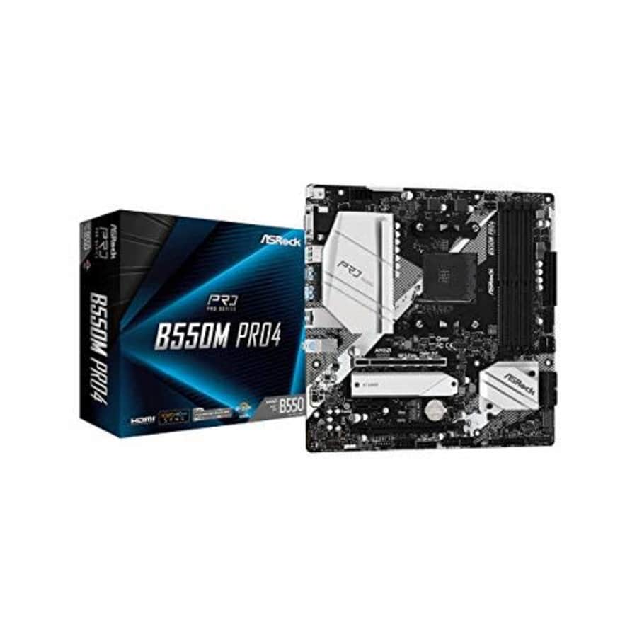 ASRock B550M PRO4 Supports 3rd Gen AMD AM4 Ryzen/Future AMD Ryzen Processors Motherboard for $102 ASRock B550M PRO4 Supports 3rd Gen AMD AM4 Ryzen/Future AMD Ryzen Processors Motherboard for $102