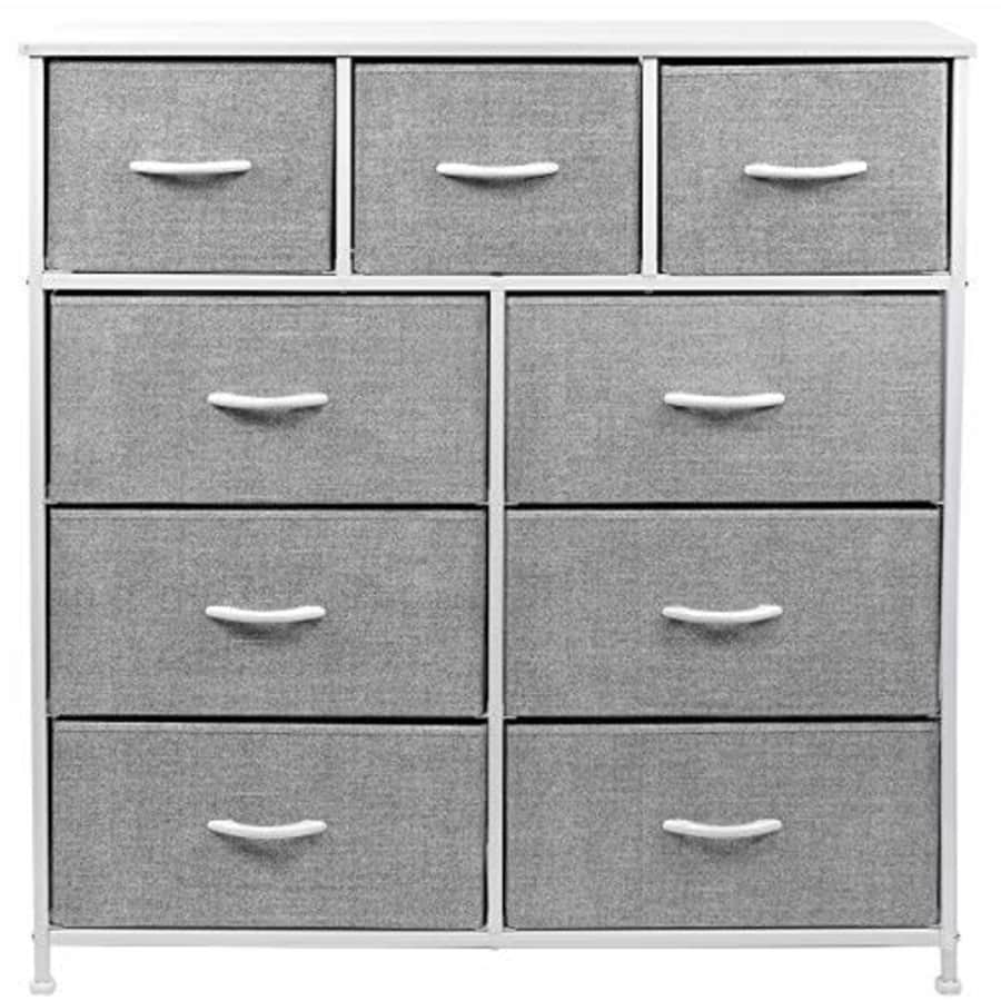 Sorbus Dresser with 9 Drawers - Furniture Storage Chest Tower Unit for Bedroom, Hallway, Closet, for $100