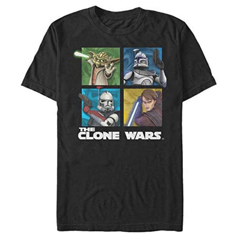 Star Wars Men's T-Shirt, BLACK, x-large for $7