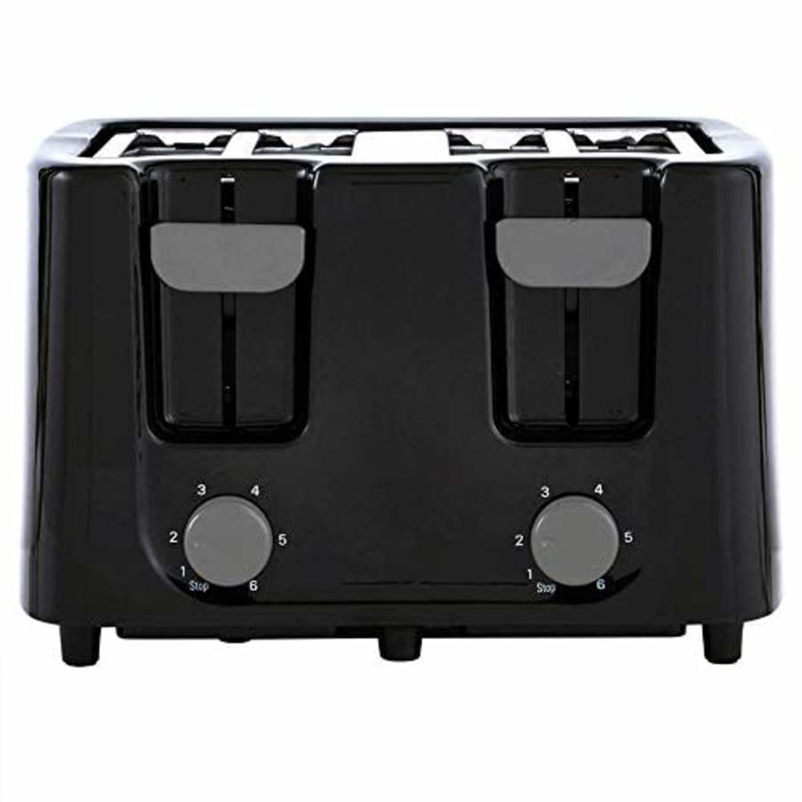 Continental Electric CE-TT029 Toaster, 4 Slice, Black for $36
