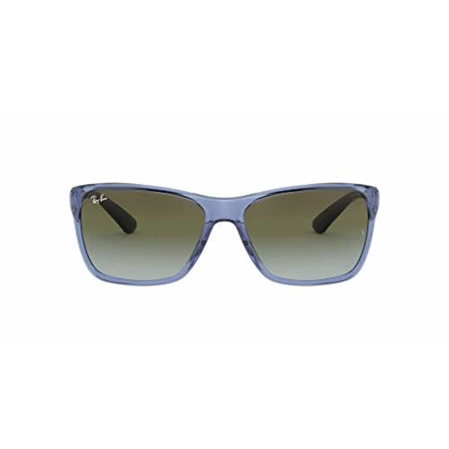 Ray-Ban Men's RB4331 Sunglasses, Transparent Blue/Grey Gradient Green, 61 mm for $67 Ray-Ban Men's RB4331 Sunglasses, Transparent Blue/Grey Gradient Green, 61 mm for $67