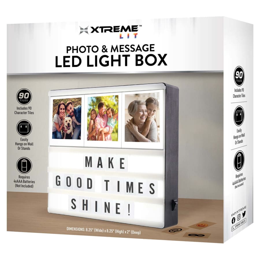 Xtreme Lit Photo & Message LED Light Box for $10 Xtreme Lit Photo & Message LED Light Box for $10