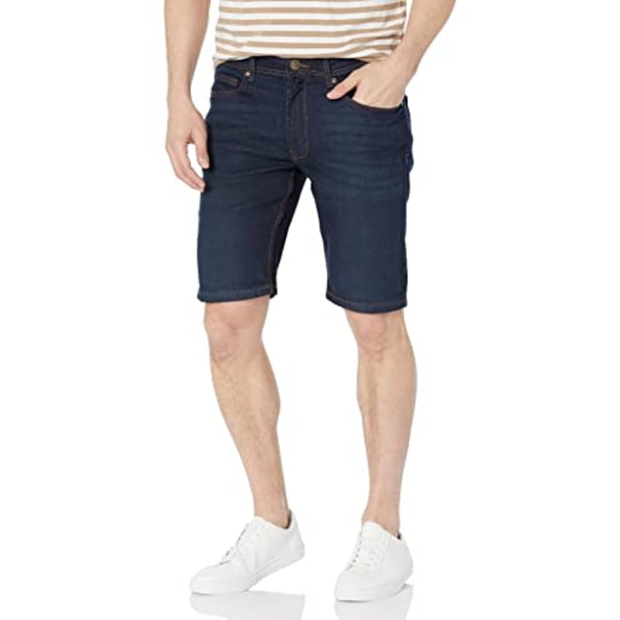 Beverly Hills Polo Club Men's Basic Stretch Denim Jean Shorts, Orison 6531, 30 for $22