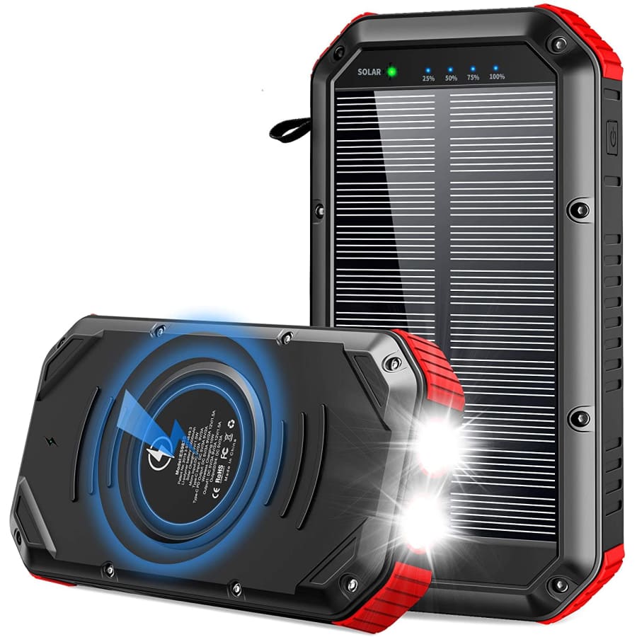 Beswill 30,000mAh Solar Power Bank for $30