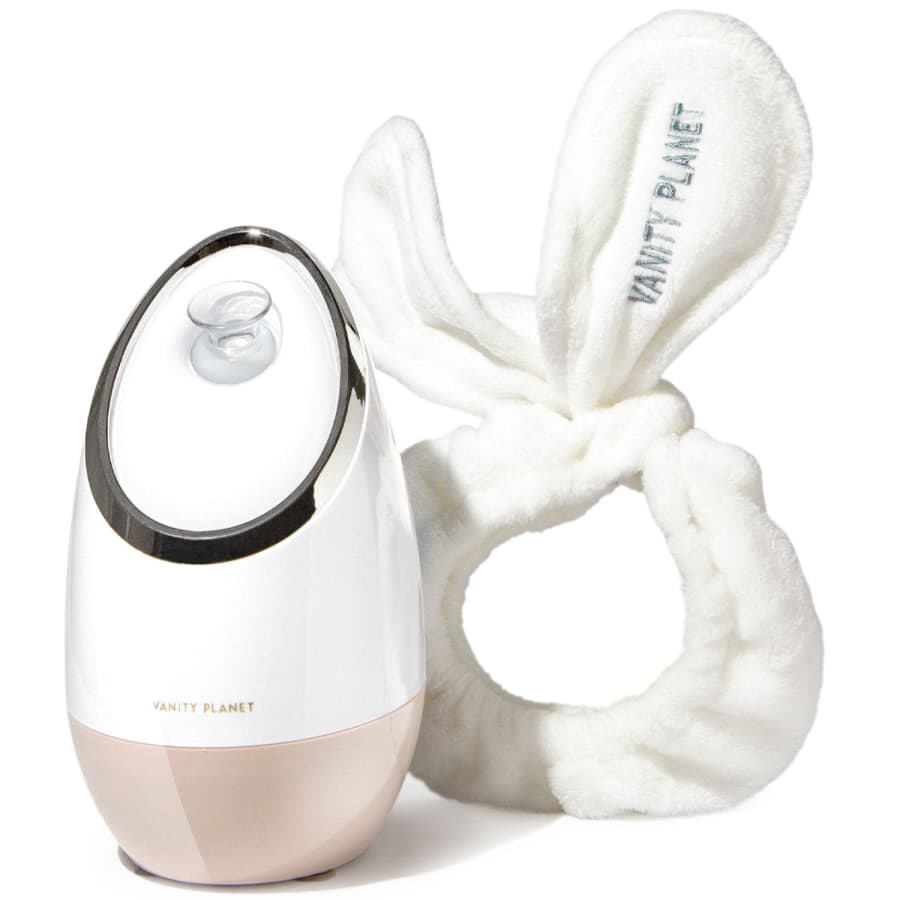 Aira Ionic Facial Steamer with Bunny Ears Spa Headband for $69 Aira Ionic Facial Steamer with Bunny Ears Spa Headband for $69