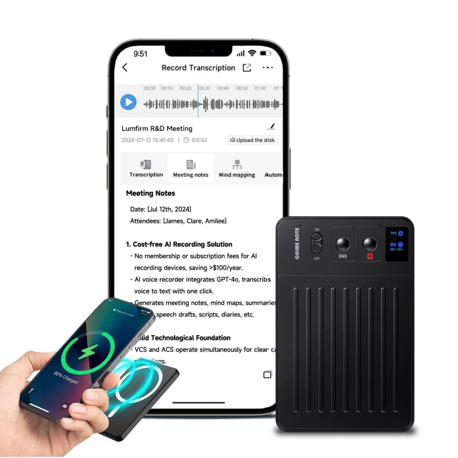 Ludfirm 64GB AI Voice Recorder for $85