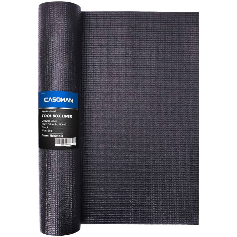 Casoman 16" Professional Tool Box and Drawer Liner 6-Foot Roll for $15
