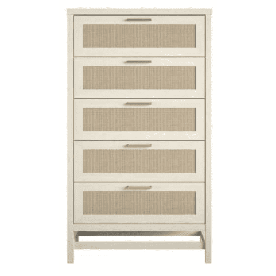 Ameriwood Home Leeland 5-Drawer Rattan Chest for $303