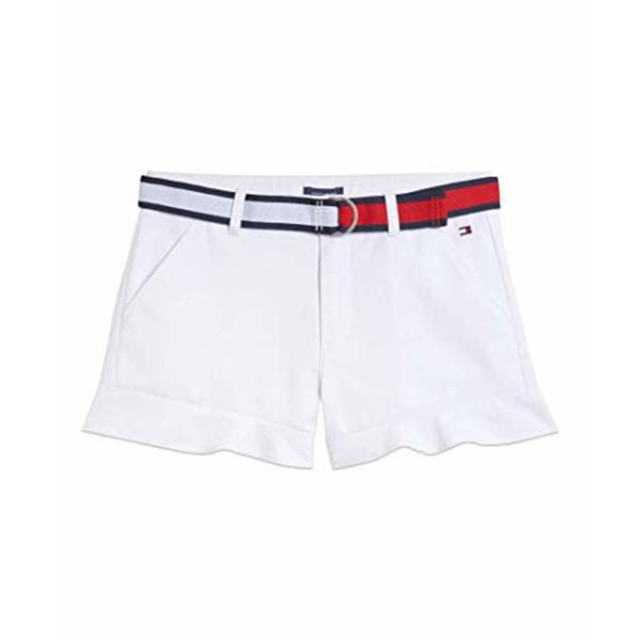 Tommy Hilfiger Girls' Twill Shorts, Ruffle White, 10 for $18 Tommy Hilfiger Girls' Twill Shorts, Ruffle White, 10 for $18