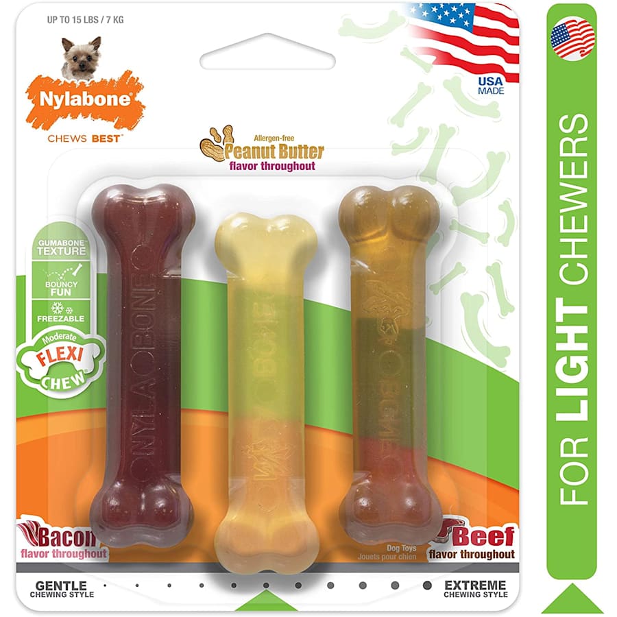 Nylabone FlexiChew Moderate Dog Toys for $9