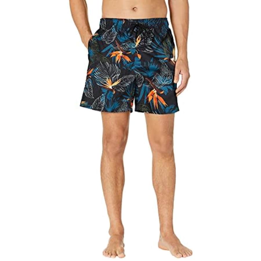 Kanu Surf Men's Infinite Swim Trunks (Regular & Extended Sizes), Paradise Black, X-Large for $9 Kanu Surf Men's Infinite Swim Trunks (Regular & Extended Sizes), Paradise Black, X-Large for $9