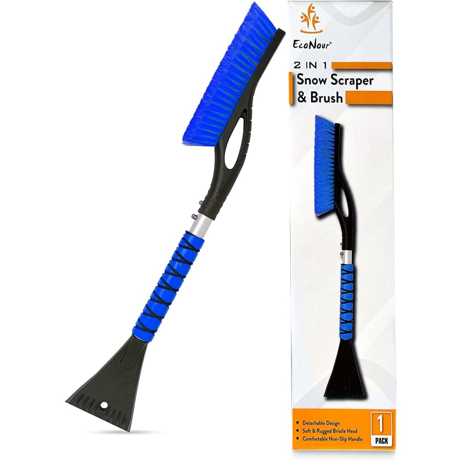 EcoNour 27" Aluminum Car Snow Scraper and Brush for $22