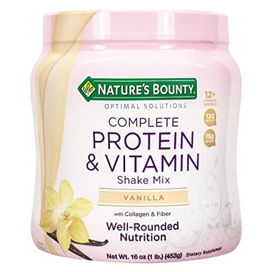 Nature's Bounty Complete Protein & Vitamin Shake Mix with Collagen & Fiber, Contains Vitamin C for for $25 Nature's Bounty Complete Protein & Vitamin Shake Mix with Collagen & Fiber, Contains Vitamin C for for $25