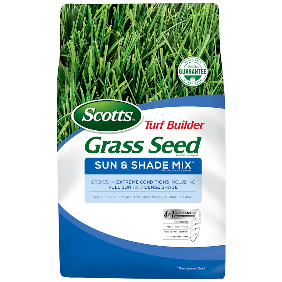Scotts Turf Builder Grass Seed Sun & Shade Mix 3-lb. Bag for $12