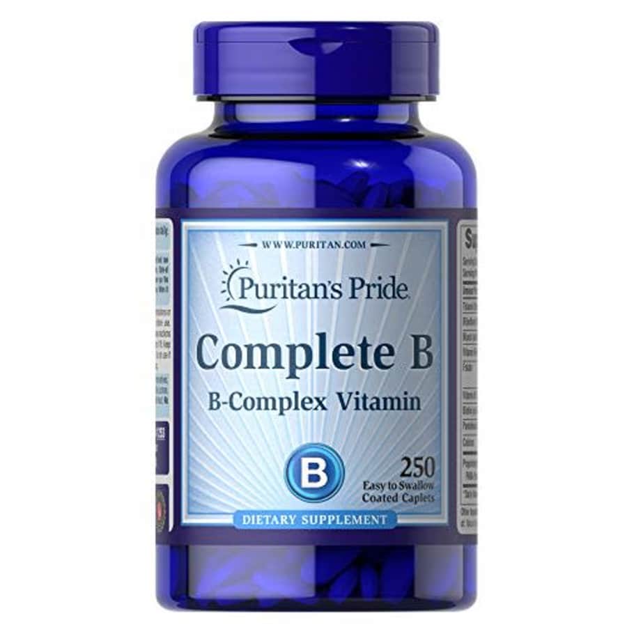 Puritan's Pride Complete B Complex for Energy Metabolism Caplets by Vitamin B, 250 Count for $14