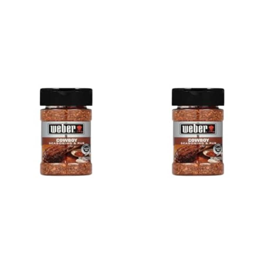 Weber Cowboy Seasoning, 3.2 Ounce Shaker (Pack of 2) for $6 Weber Cowboy Seasoning, 3.2 Ounce Shaker (Pack of 2) for $6