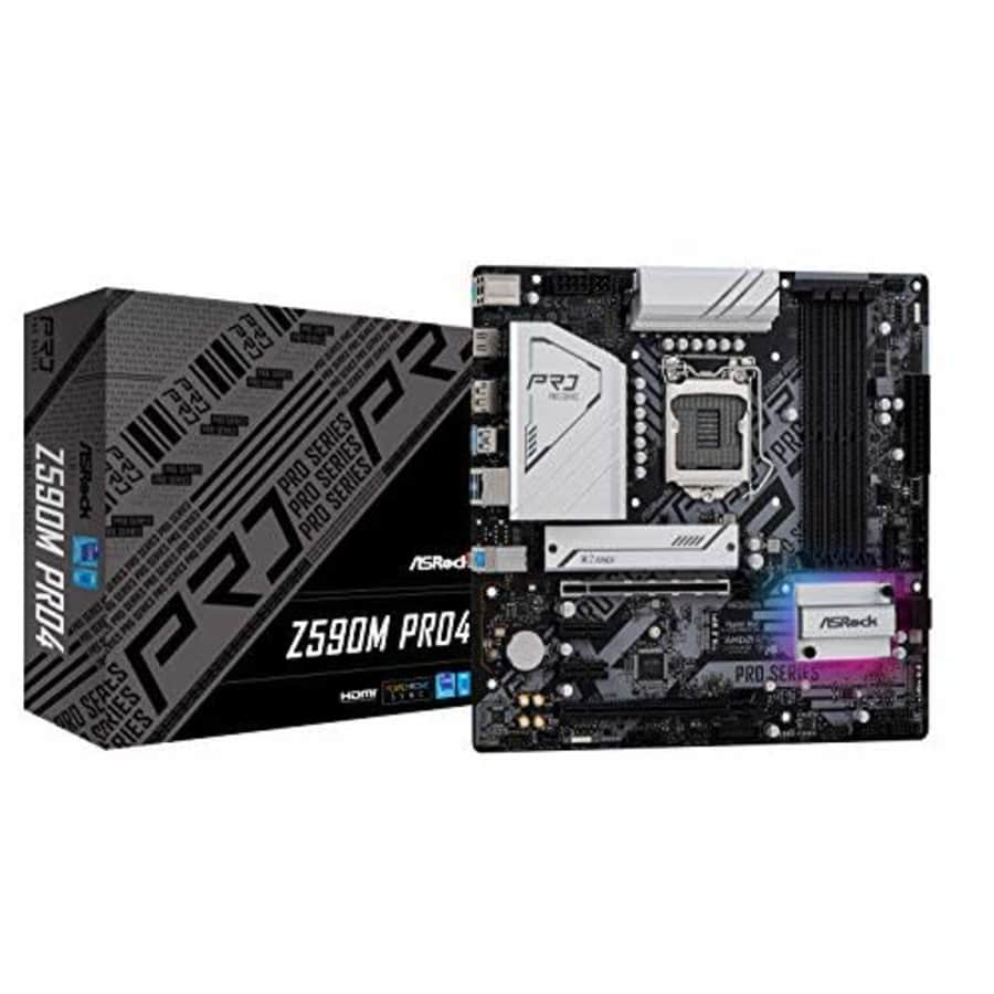 ASROCK Z590M PRO4 LGA1200/ Intel Z590/ DDR4/ SATA3&USB3.2/ M.2/ Micro ATX Motherboard for $290