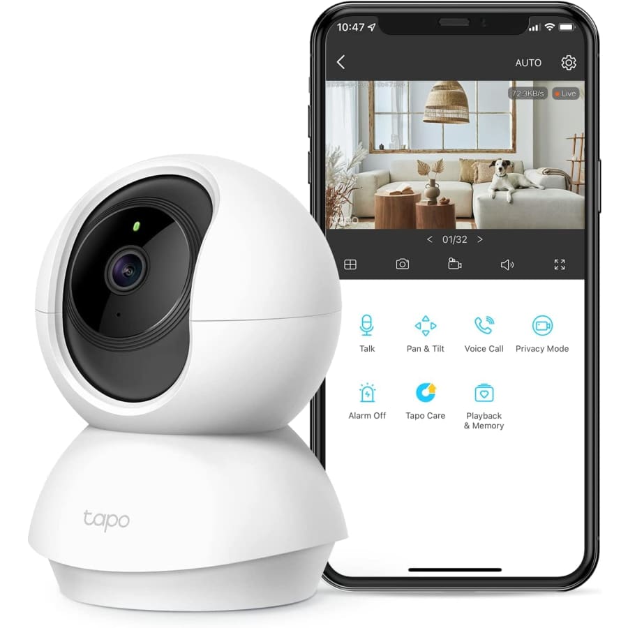 TP-Link Tapo 2K Pan Tilt Security Camera for $22