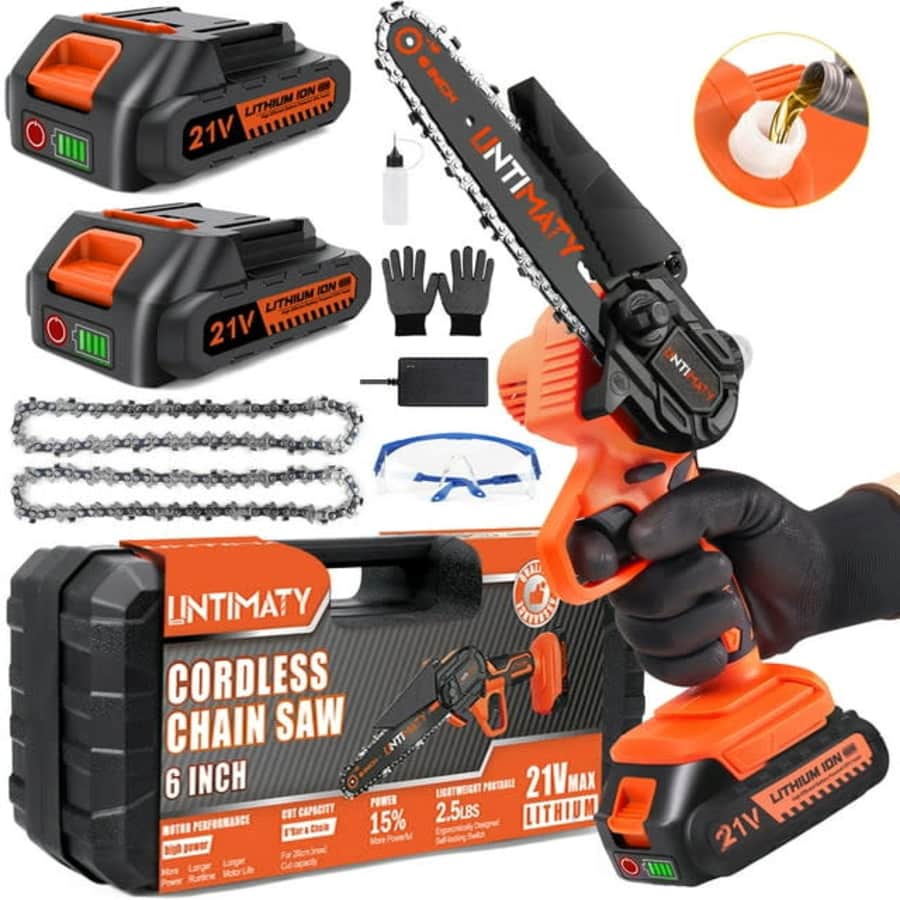 Untimaty 6" Mini Chainsaw: $31.99 Untimaty 6" Mini Chainsaw: $31.99