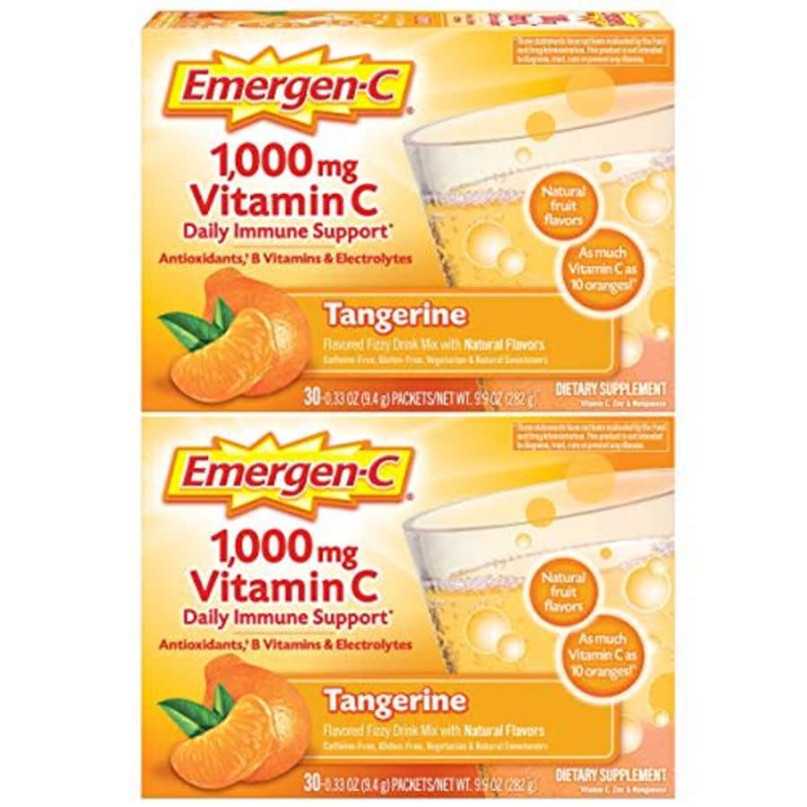 Emergen-C 1000mg Vitamin C Powder, with Antioxidants, B Vitamins and Electrolytes, Vitamin C for $13 Emergen-C 1000mg Vitamin C Powder, with Antioxidants, B Vitamins and Electrolytes, Vitamin C for $13