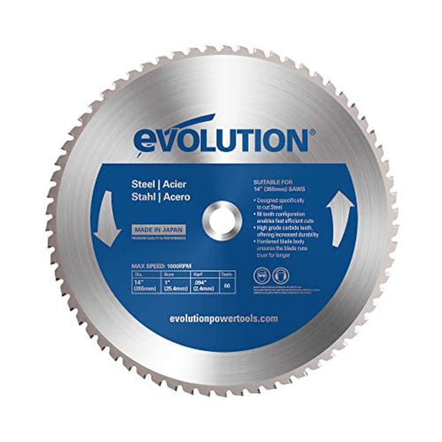 Evolution Power Tools 14BLADEST Steel Cutting Saw Blade, 14-Inch x 66-Tooth for $125 Evolution Power Tools 14BLADEST Steel Cutting Saw Blade, 14-Inch x 66-Tooth for $125