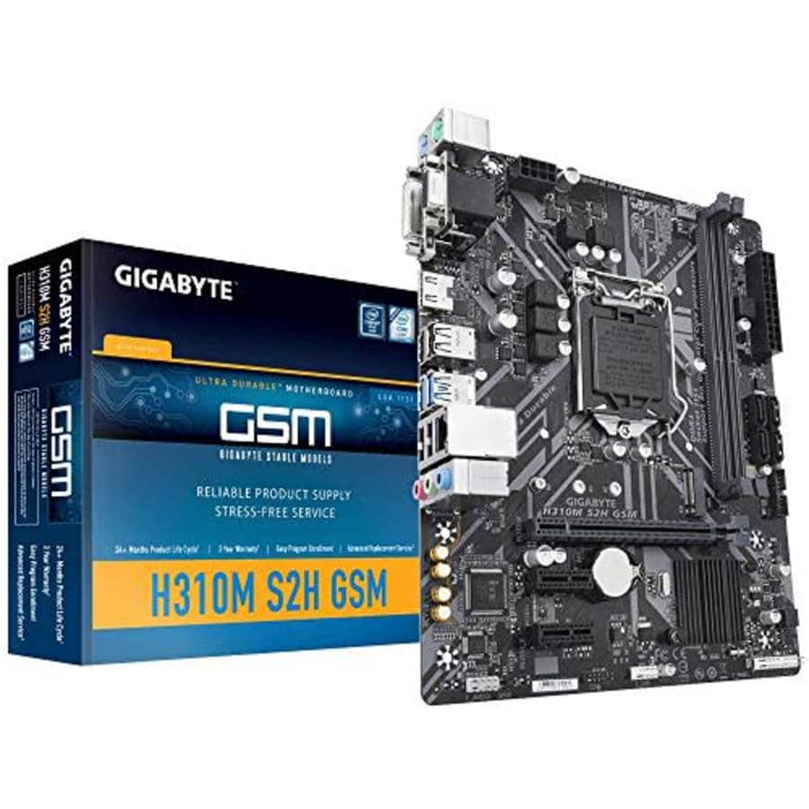 Gigabyte LGA1151/ Intel/ H310/ Micro ATX/ DDR4/ HDMI 1.4/ M.2 Motherboard (H310M S2H GSM) for $175