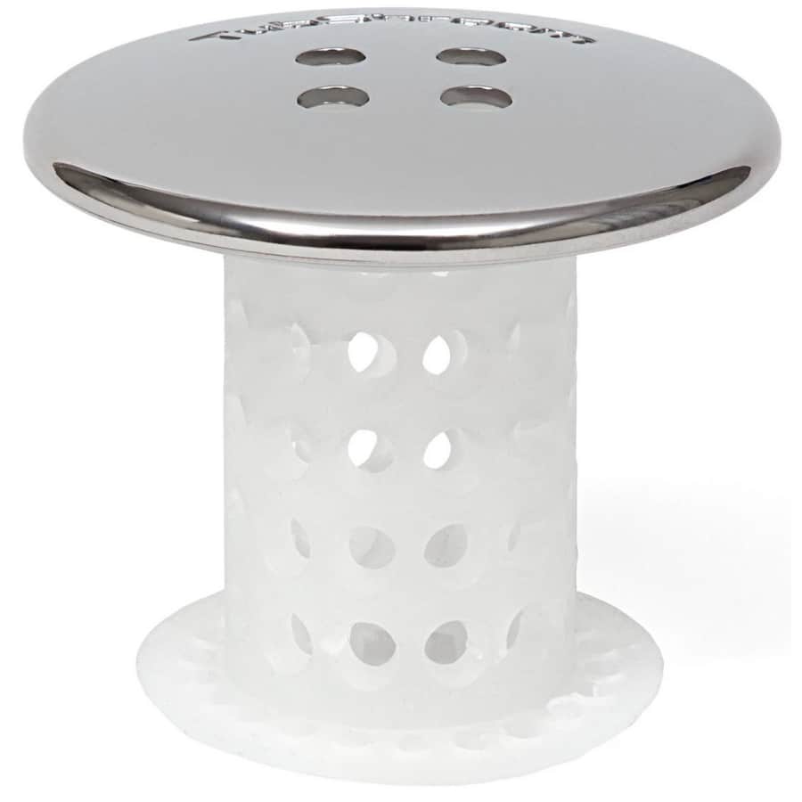 TubShroom Chrome Edition Tub Drain Hair Catcher for $12