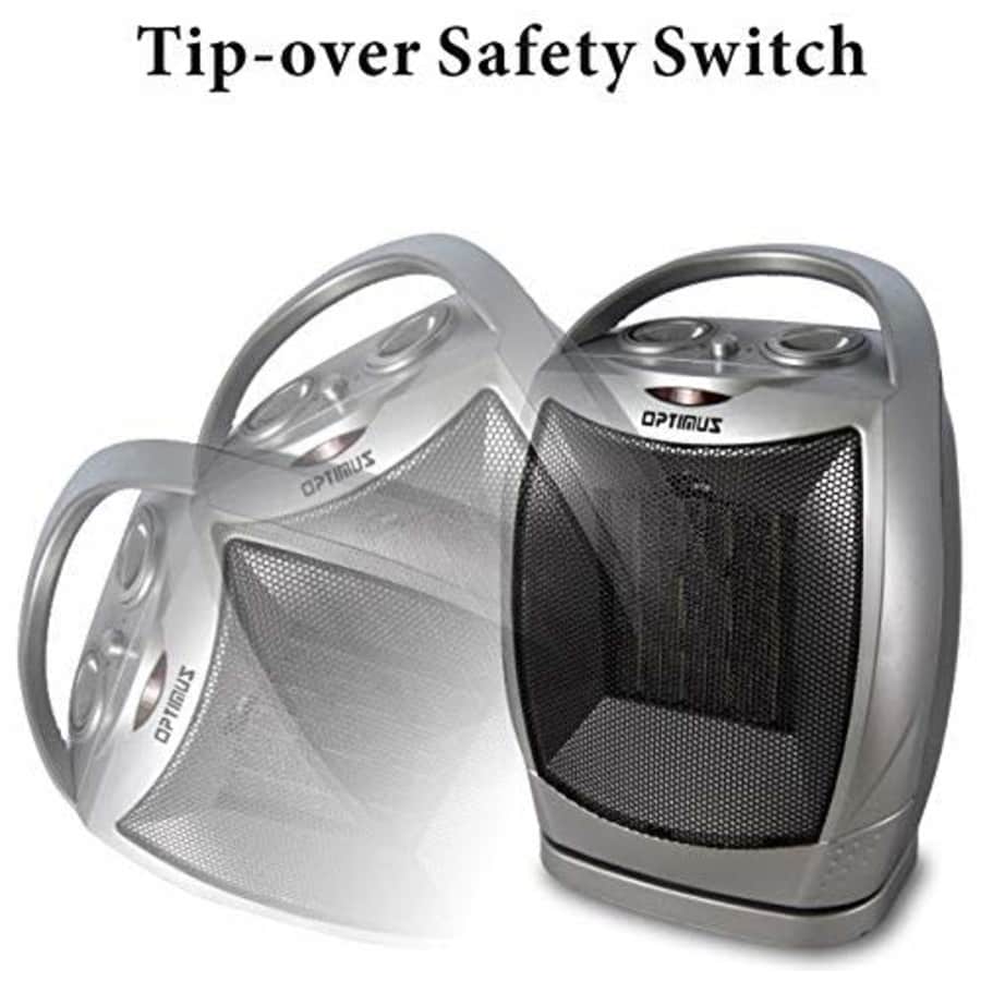 Optimus H-7247 Portable Oscillating Ceramic Heater with Thermostat for $38