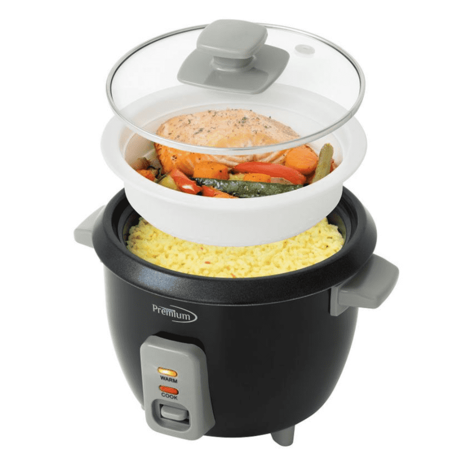 Premium 6-Cup Rice Cooker and Food Steamer for $20 Premium 6-Cup Rice Cooker and Food Steamer for $20