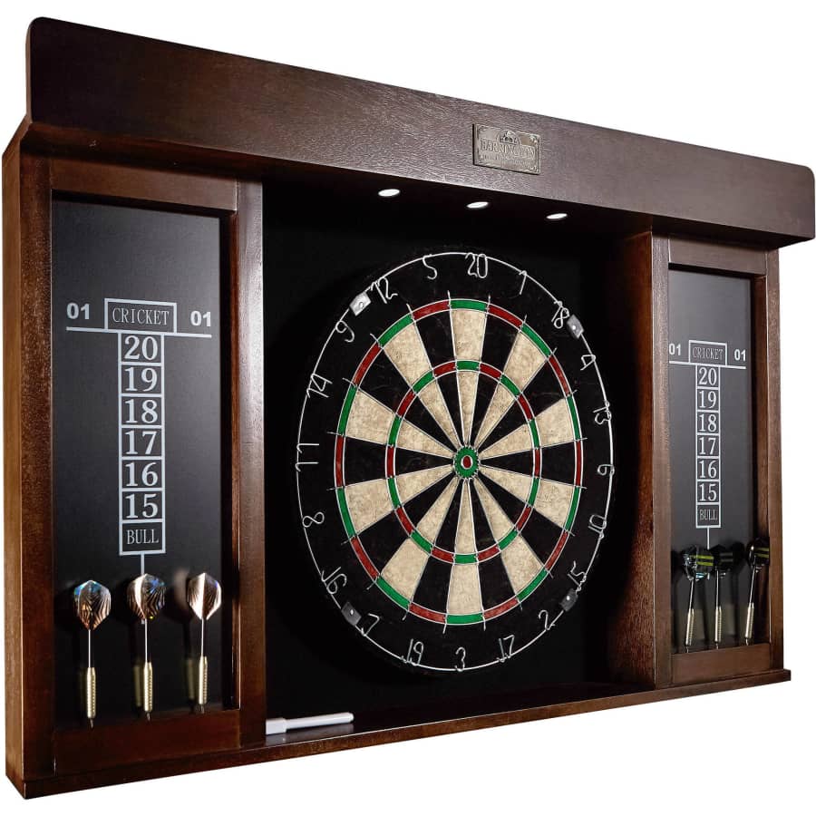 Barrington 40" Dartboard Cabinet Set w/ LED Light for $70 Barrington 40" Dartboard Cabinet Set w/ LED Light for $70