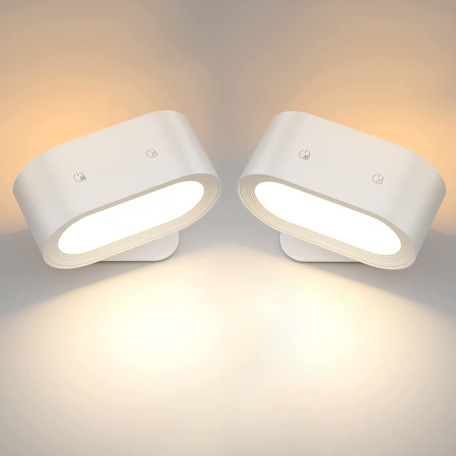 Lazenry Cordless LED Wall Sconce Light 2-Pack for $15 w/ Prime Lazenry Cordless LED Wall Sconce Light 2-Pack for $15 w/ Prime