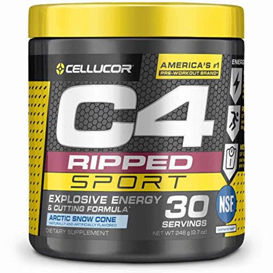 Cellucor C4 Ripped Sport Pre Workout Powder Arctic Snow Cone - NSF Certified for Sport + Sugar Free for $25