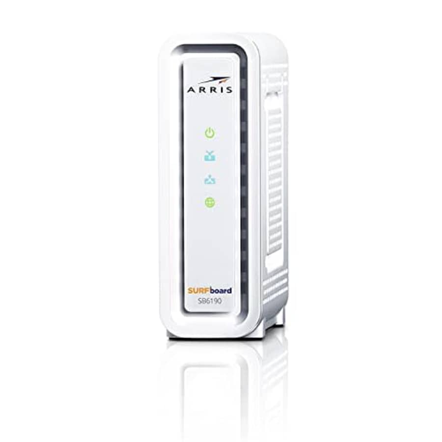 ARRIS Surfboard SB6190 32x8 DOCSIS 3.0 Cable Modem with 1.4 Gbps Download and 262 Upload Speeds, for $35 ARRIS Surfboard SB6190 32x8 DOCSIS 3.0 Cable Modem with 1.4 Gbps Download and 262 Upload Speeds, for $35