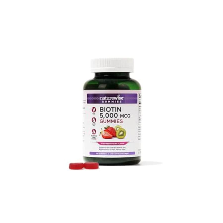 NatureWise Biotin Gummies - Hair, Skin and Nails Vitamin - Biotin 5000mcg Supports Hair and Nail for $12 NatureWise Biotin Gummies - Hair, Skin and Nails Vitamin - Biotin 5000mcg Supports Hair and Nail for $12