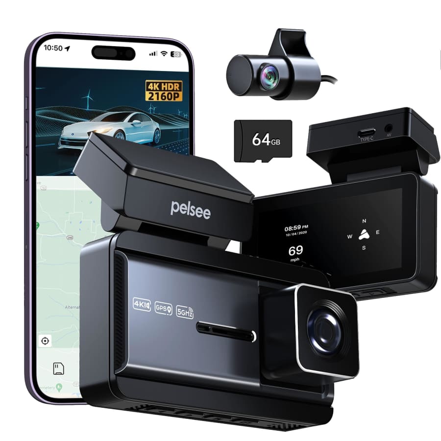 Pelsee P3 4K Dual Dash Cam for $90 w/ Prime Pelsee P3 4K Dual Dash Cam for $90 w/ Prime