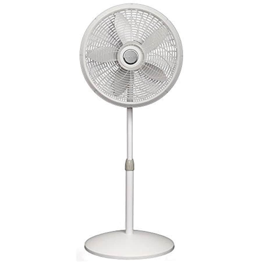Lasko 1820 18 Elegance & Performance Adjustable Pedestal Fan, White - Features Oscillating Movement for $45 Lasko 1820 18 Elegance & Performance Adjustable Pedestal Fan, White - Features Oscillating Movement for $45