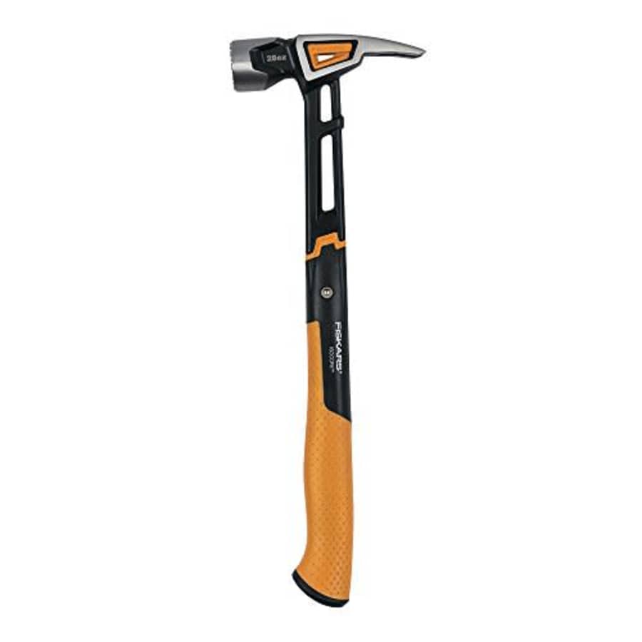 Fiskars Pro IsoCore 28 oz Milled-face Framing Hammer (16") - with Rip Claw, Shock-Absorbing Grip, for $37 Fiskars Pro IsoCore 28 oz Milled-face Framing Hammer (16") - with Rip Claw, Shock-Absorbing Grip, for $37