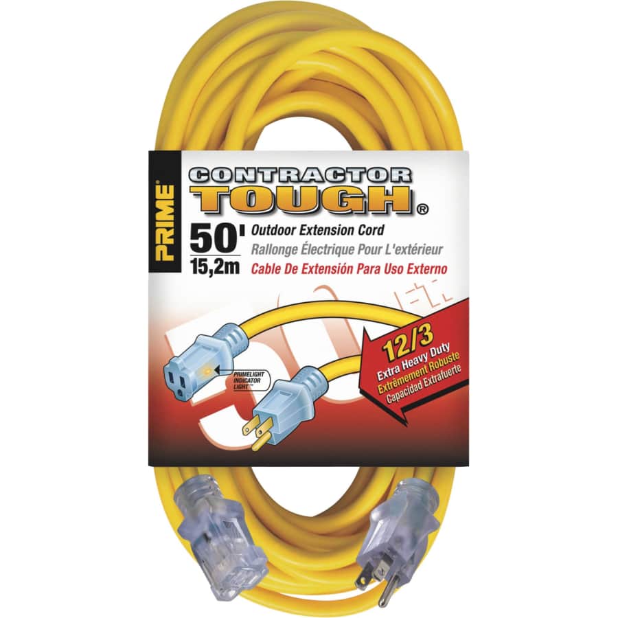 Prime Wire & Cable Contractor 50-Foot Outdoor Extension Cord for $30