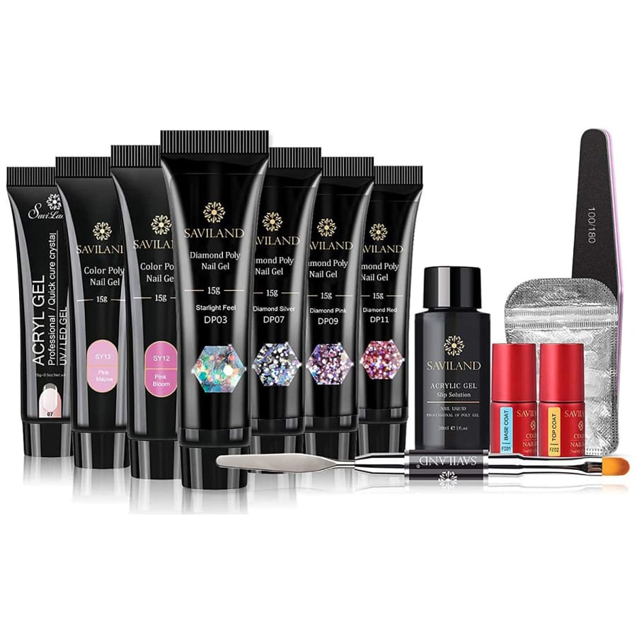 Saviland Nail Extension Poly Nail Gel Kit for $20