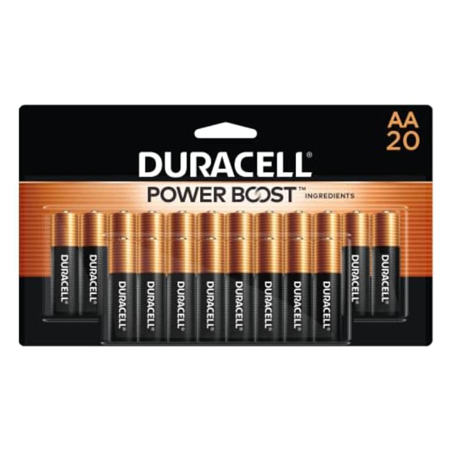 Duracell Coppertop AA Batteries with Power Boost Ingredients, 20 Count Pack Double A Battery with for $20 Duracell Coppertop AA Batteries with Power Boost Ingredients, 20 Count Pack Double A Battery with for $20