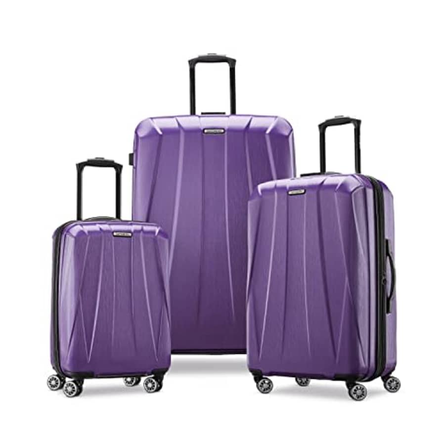 Samsonite Centric 2 Hardside Expandable Luggage with Spinners, Purple Orchid, 3-Piece Set (20/24/28) for $420 Samsonite Centric 2 Hardside Expandable Luggage with Spinners, Purple Orchid, 3-Piece Set (20/24/28) for $420