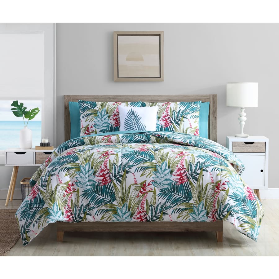 Mainstays Tropical Reversible Bed-in-a-Bag Comforter Sets from $18 Mainstays Tropical Reversible Bed-in-a-Bag Comforter Sets from $18