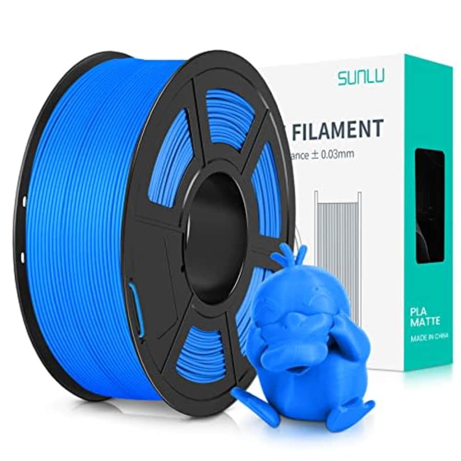 SUNLU 3D Printer Filament PLA Matte 1.75mm, Super Neatly Wound 3D Printing Filament with Matte for $16