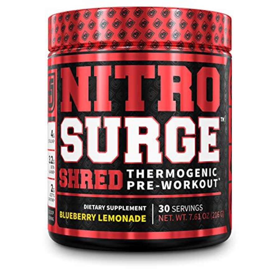 Jacked Factory NITROSURGE Shred Pre Workout Supplement - Energy Booster, Instant Strength Gains, Sharp Focus, for $30 Jacked Factory NITROSURGE Shred Pre Workout Supplement - Energy Booster, Instant Strength Gains, Sharp Focus, for $30