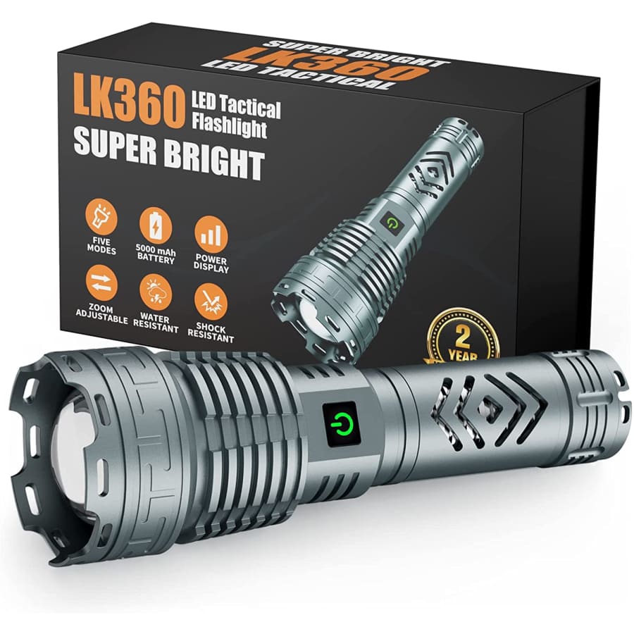 Tactical Zoomable LED Rechargeable Flashlight for $26 Tactical Zoomable LED Rechargeable Flashlight for $26