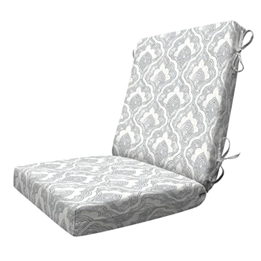 Honey-Comb Honeycomb Indoor/Outdoor Revello Linen Highback Dining Chair Cushion: Recycled Polyester Fill, for $35