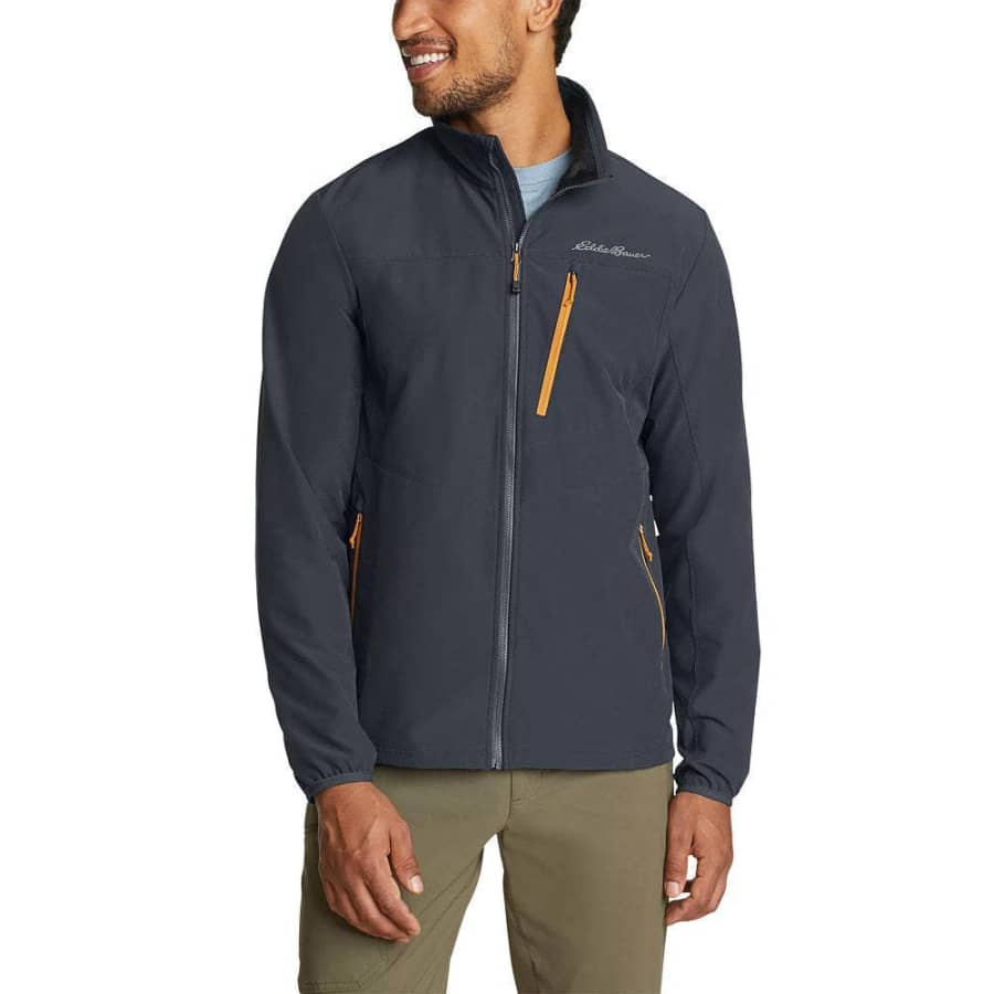 Eddie Bauer Men's Stratify 2.0 Soft Shell Jacket for $45 Eddie Bauer Men's Stratify 2.0 Soft Shell Jacket for $45