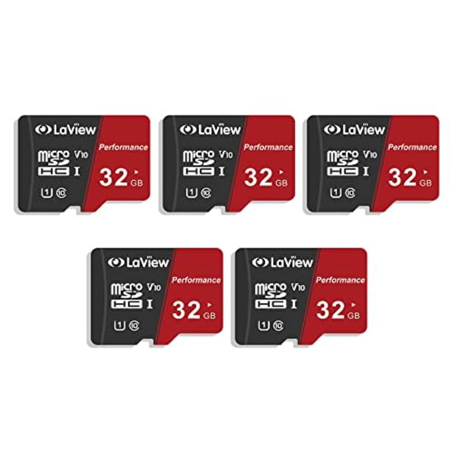 LaView 32GB Micro SD Card 5 Pack, Micro SDXC UHS-I Memory Card 95MB/s,633X,U3,C10, Full HD Video for $27